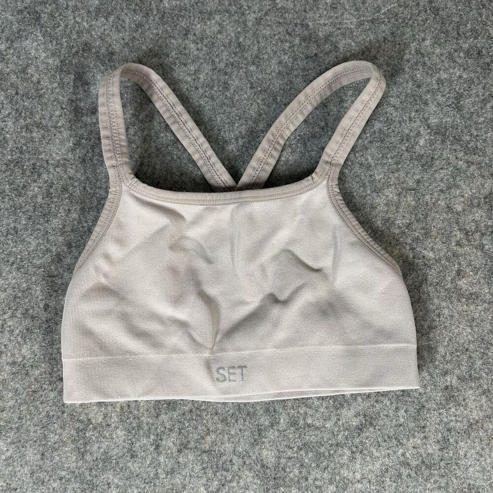 SET Active Light Taupe High-Waist Leggings & Sports Bra Set - Picture 2 of 14